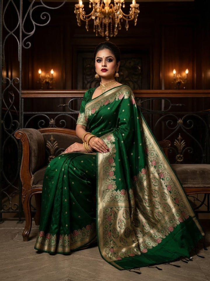 A Promise in Motion – Muga Katan Silk Designer Saree