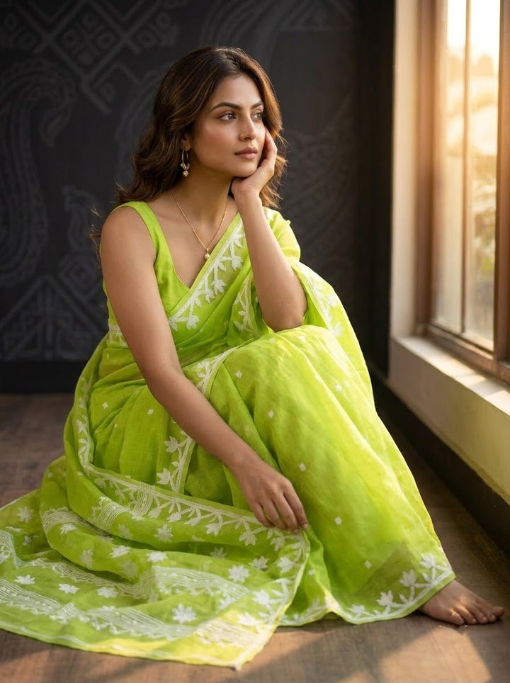Uro Chithi Dhakai Jamdani Saree