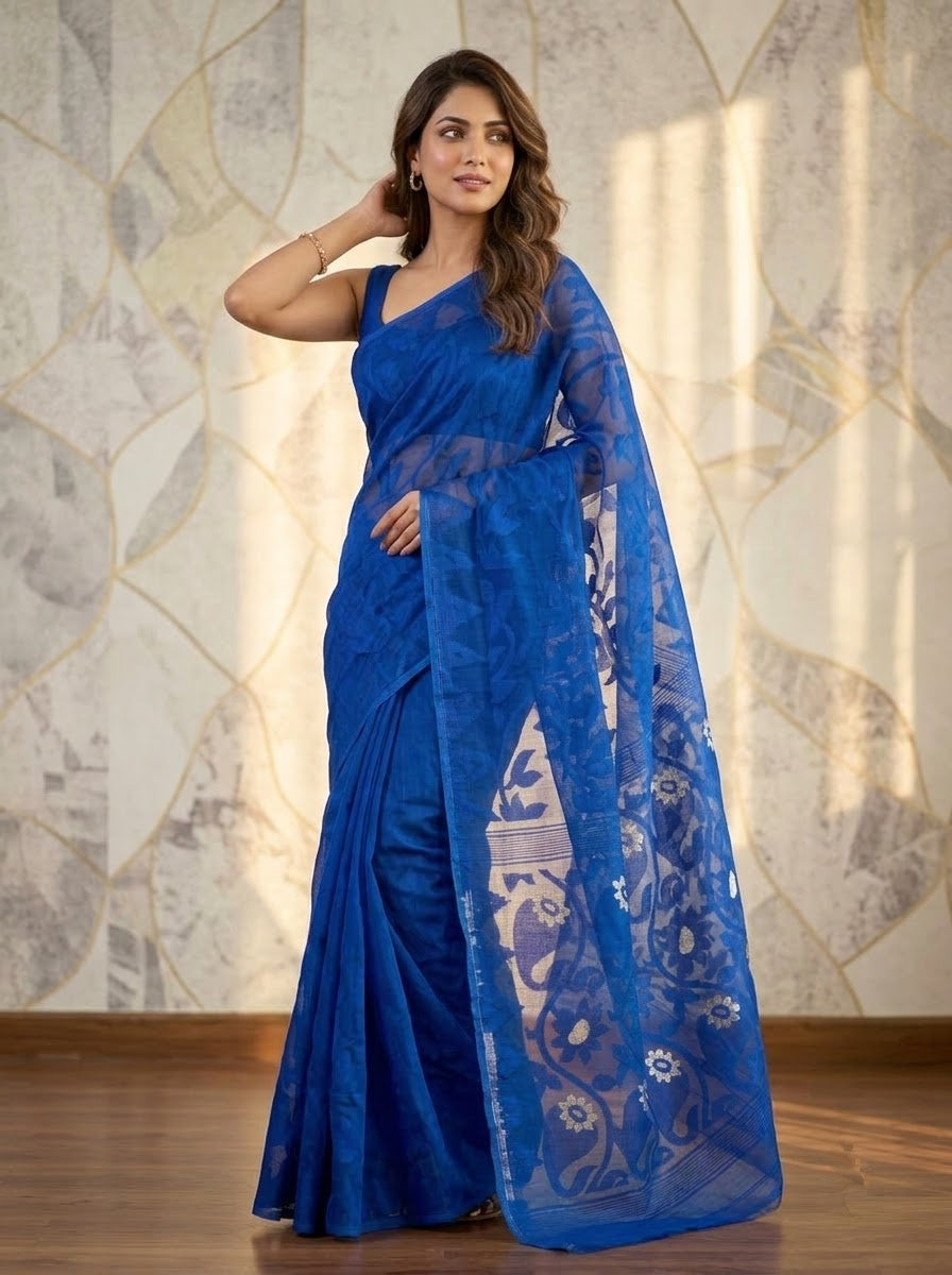 The Perfect Bengal Jamdani Saree