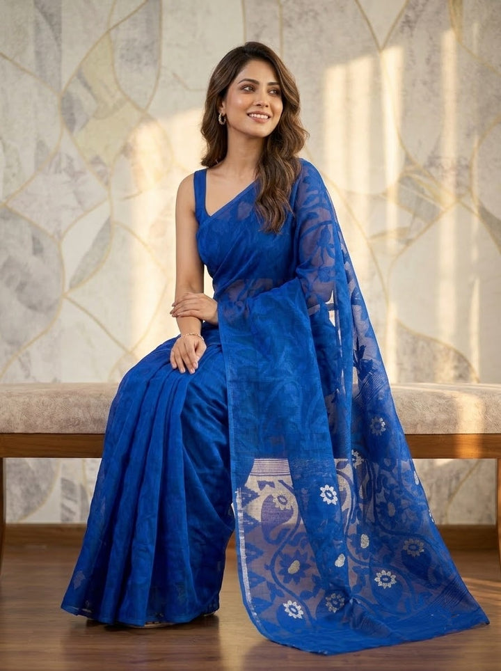 The Perfect Bengal Jamdani Saree