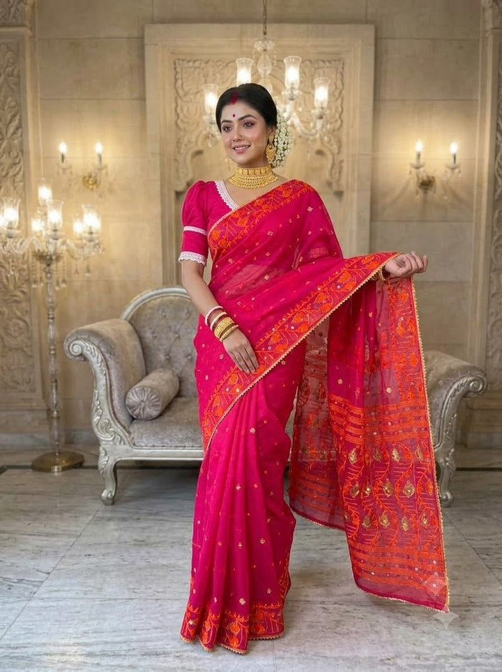 Rajmohini Katdana Jamdani Saree