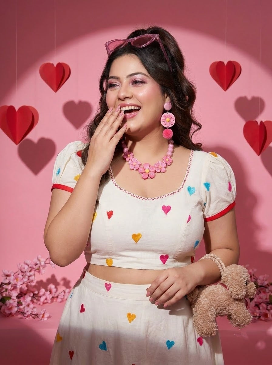 Heart to Heart – Embroidered Designer Blouse