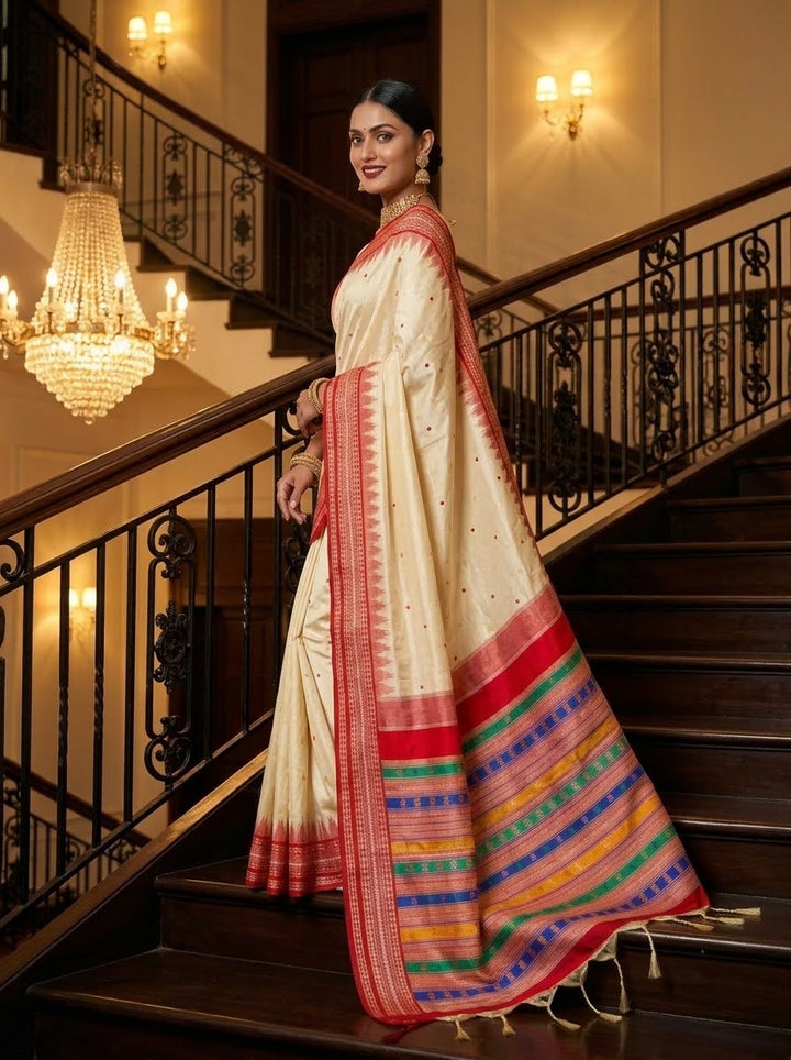 Whispers of Colour-Premium (Semi) Assam Silk Saree