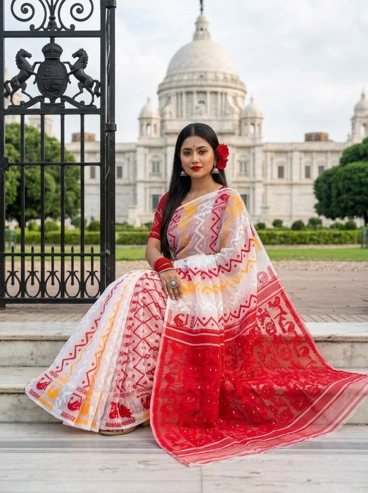 Basundhara Dhakai Jamdani Saree