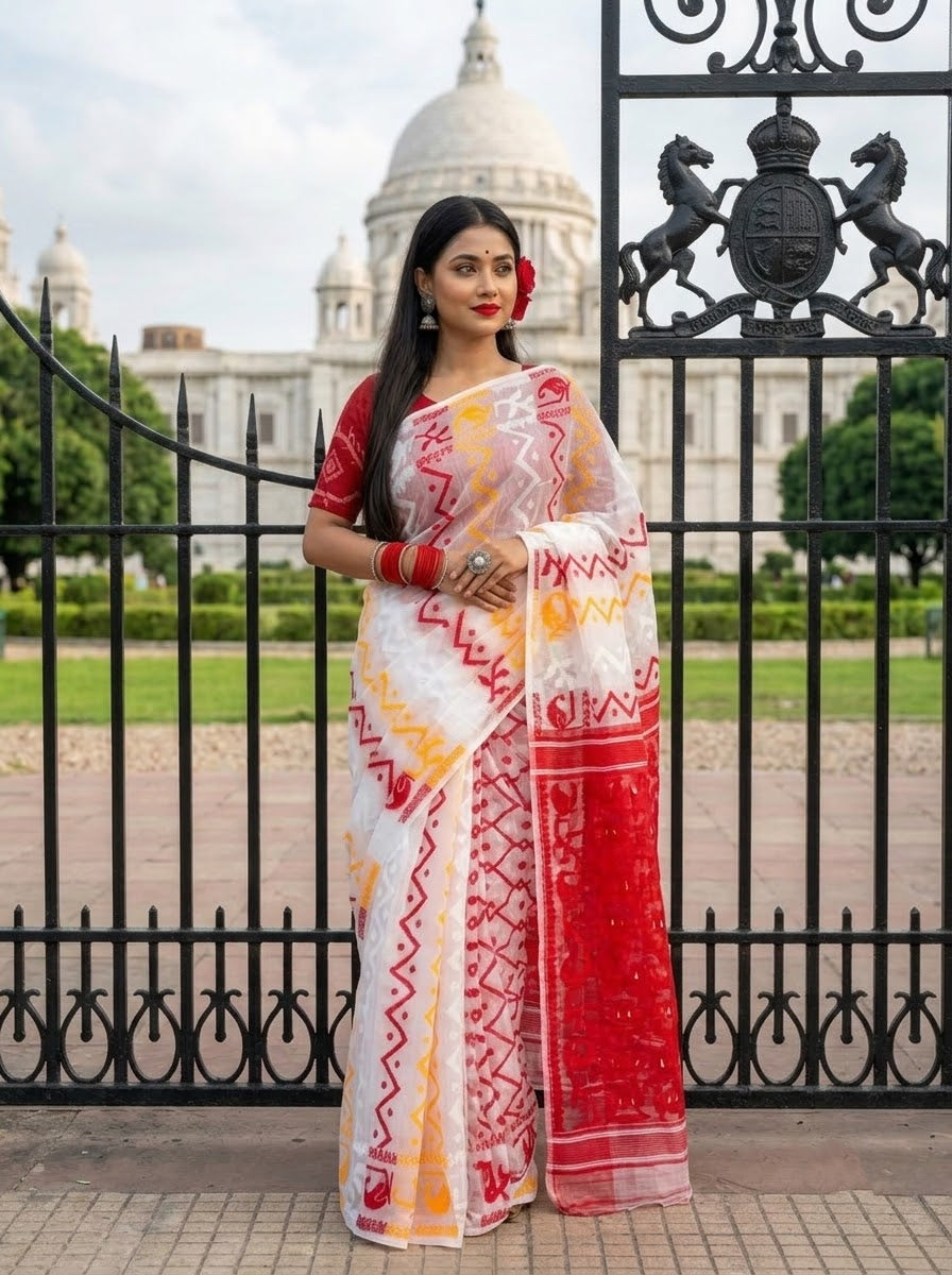 Basundhara Dhakai Jamdani Saree