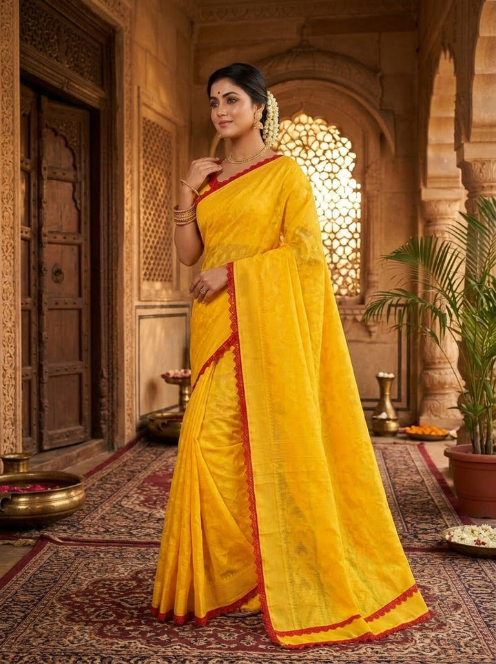 Aradhana Bengal Jamdani Saree with Blouse (Combo)