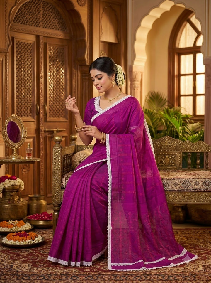 Aradhana Bengal Jamdani Saree with Blouse (Combo)