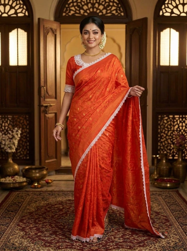 Aradhana Bengal Jamdani Saree with Blouse (Combo)