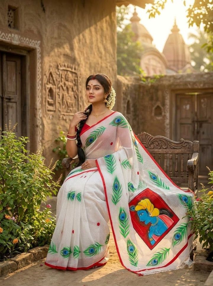 Gopalika Hand Painted Resham Kota Saree