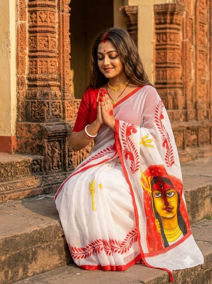 Adyashakti Hand Painted Resham Kota Saree