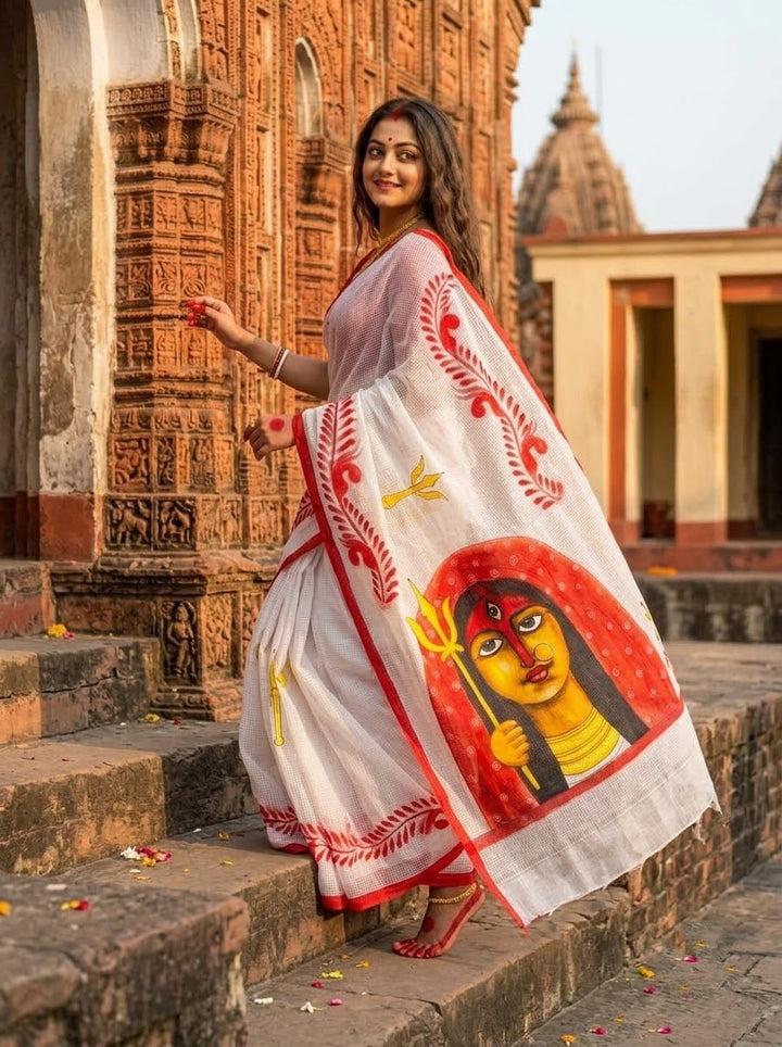 Adyashakti Hand Painted Resham Kota Saree