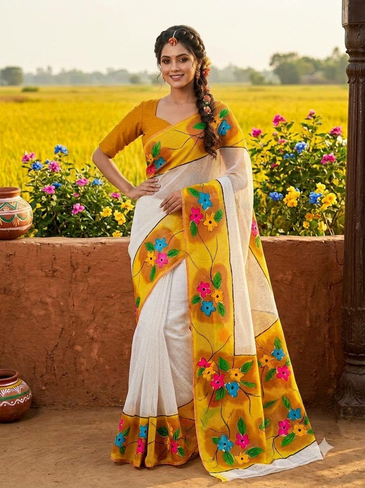 Divya Hand Painted Resham Kota Saree