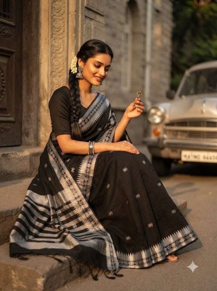 Kajal Rekha Soft Cotton Saree