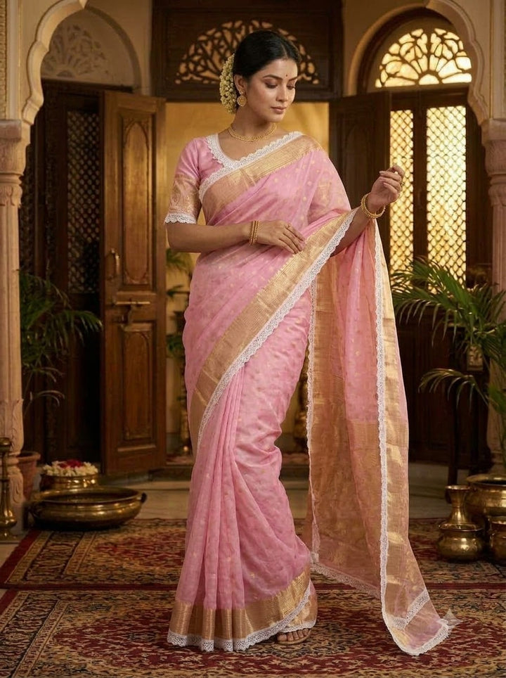 Aradhana Bengal Jamdani Saree with Blouse (Combo)