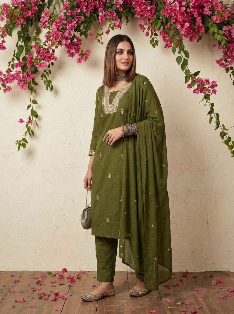 Falling for You Cotton Kurti Set