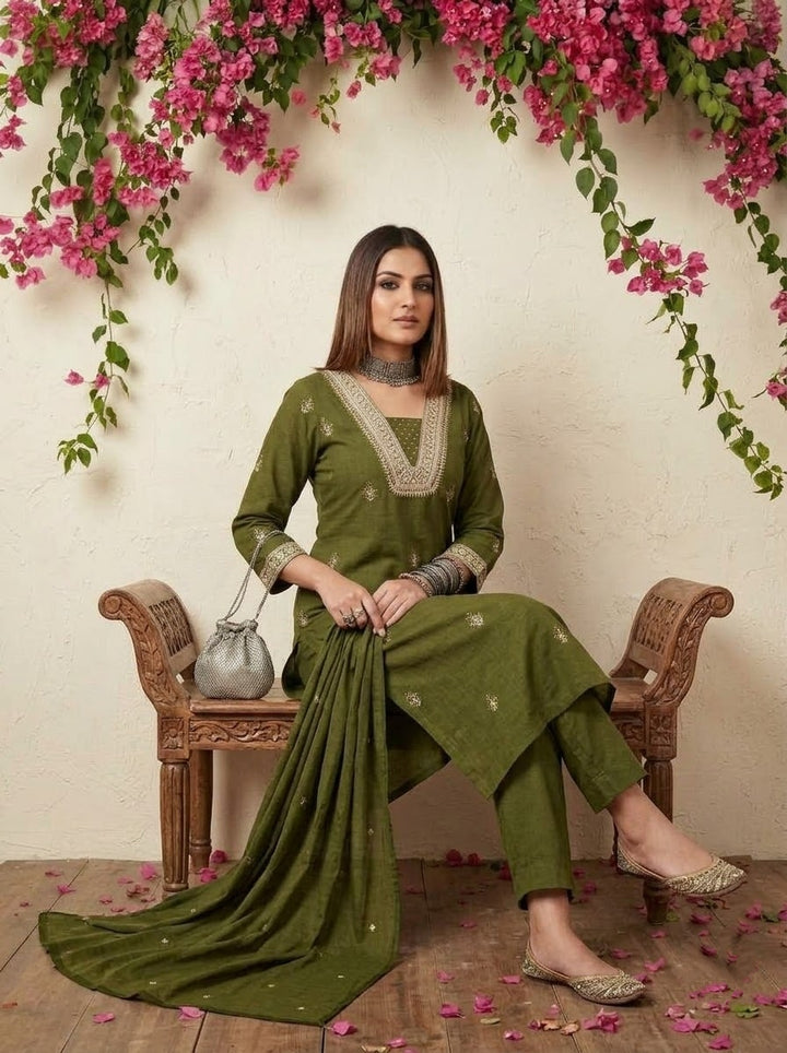 Falling for You Cotton Kurti Set