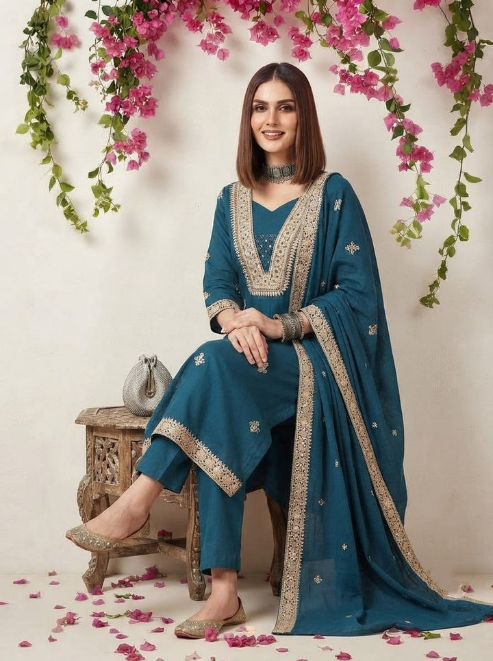 Falling for You Cotton Kurti Set