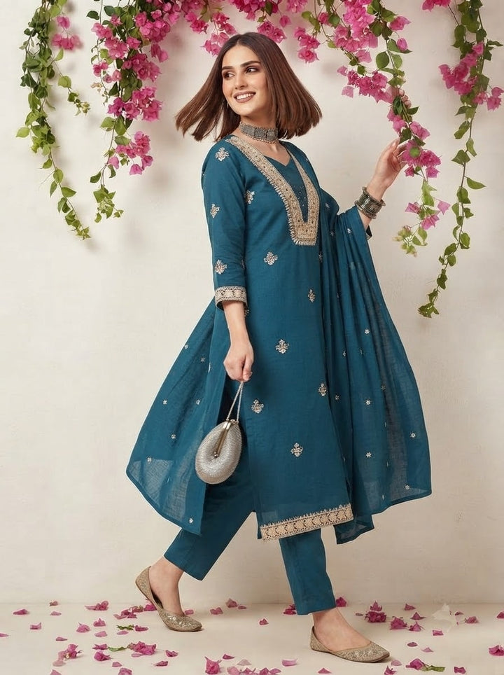 Falling for You Cotton Kurti Set