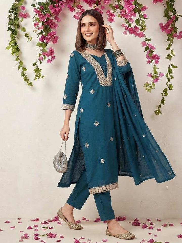 Falling for You Cotton Kurti Set