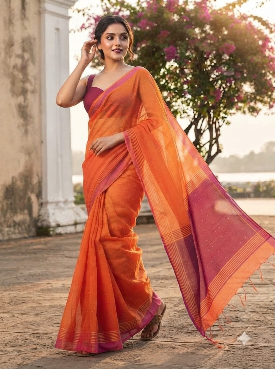 Chandrika Handloom Cotton Saree