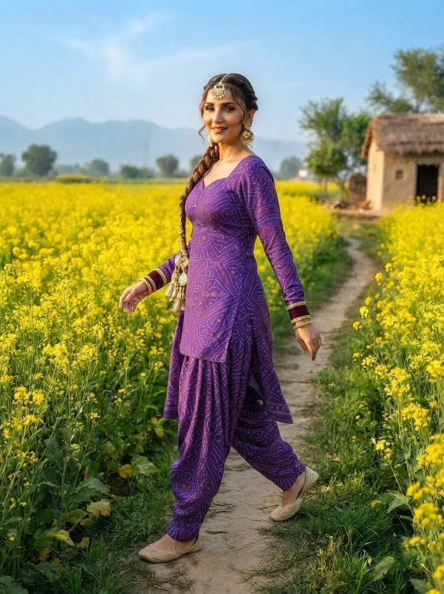 Desi Dil – Premium Cotton Bandhani Kurti Set
