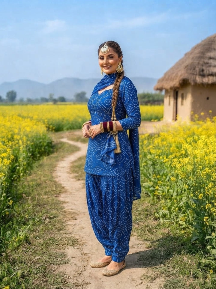 Desi Dil – Premium Cotton Bandhani Kurti Set