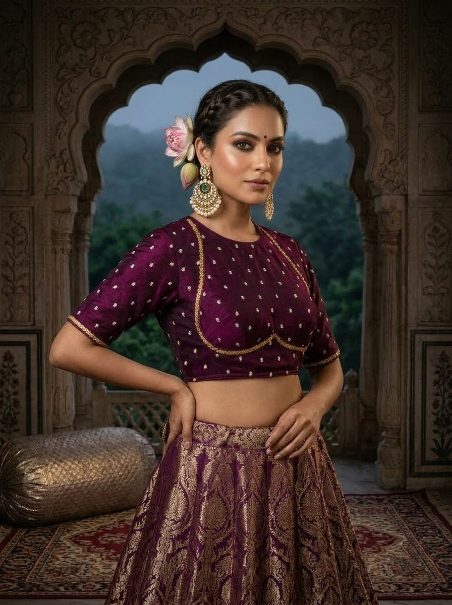 Celeste Noir - Fendy Silk Blouse
