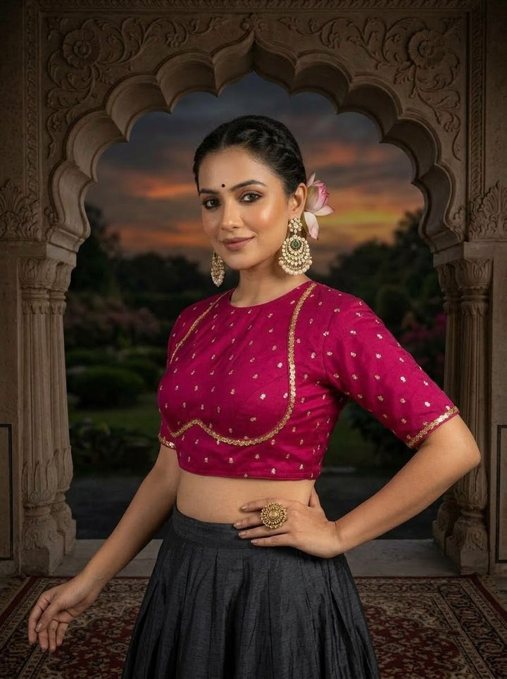 Celeste Noir - Fendy Silk Blouse