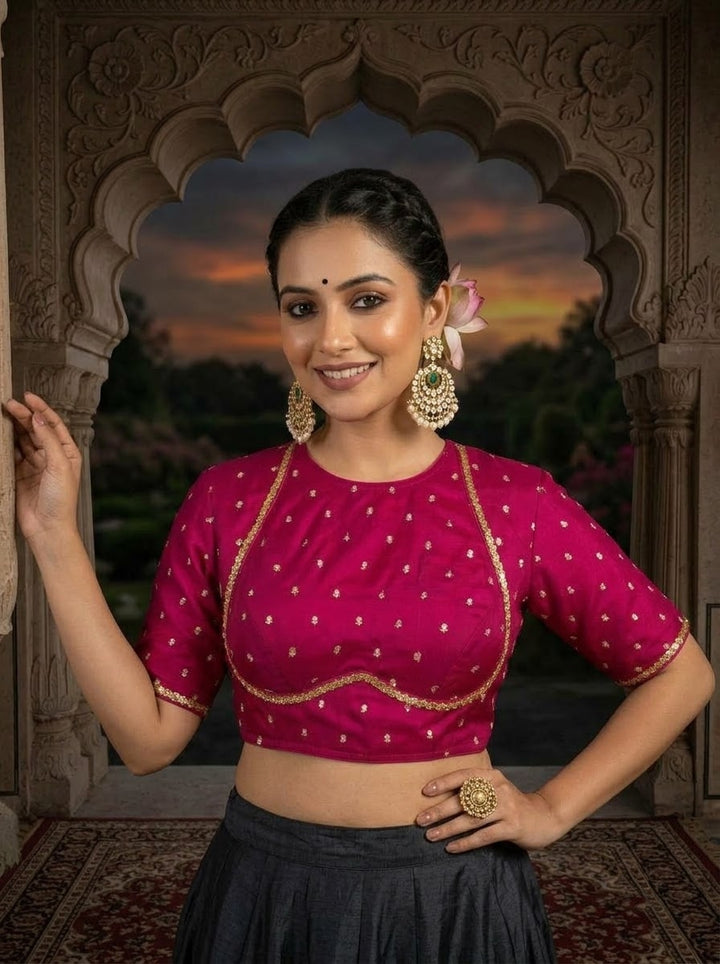 Celeste Noir - Fendy Silk Blouse