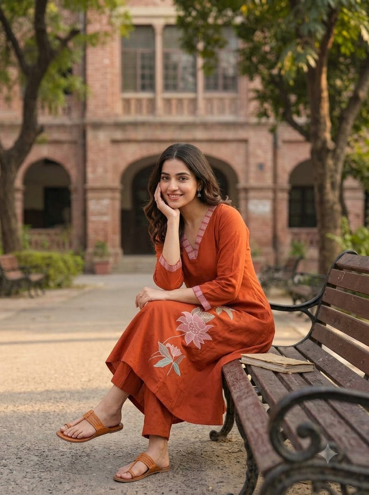 Avika Cotton Kurti Set