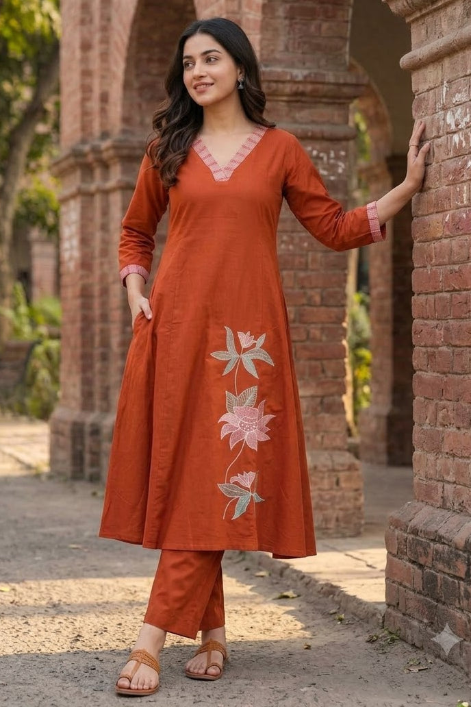 Avika Cotton Kurti Set