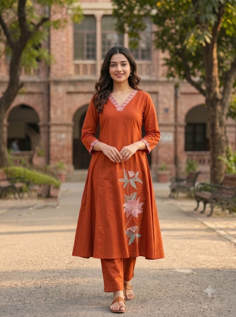 Avika Cotton Kurti Set