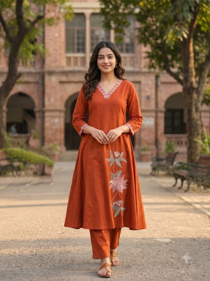 Avika Cotton Kurti Set