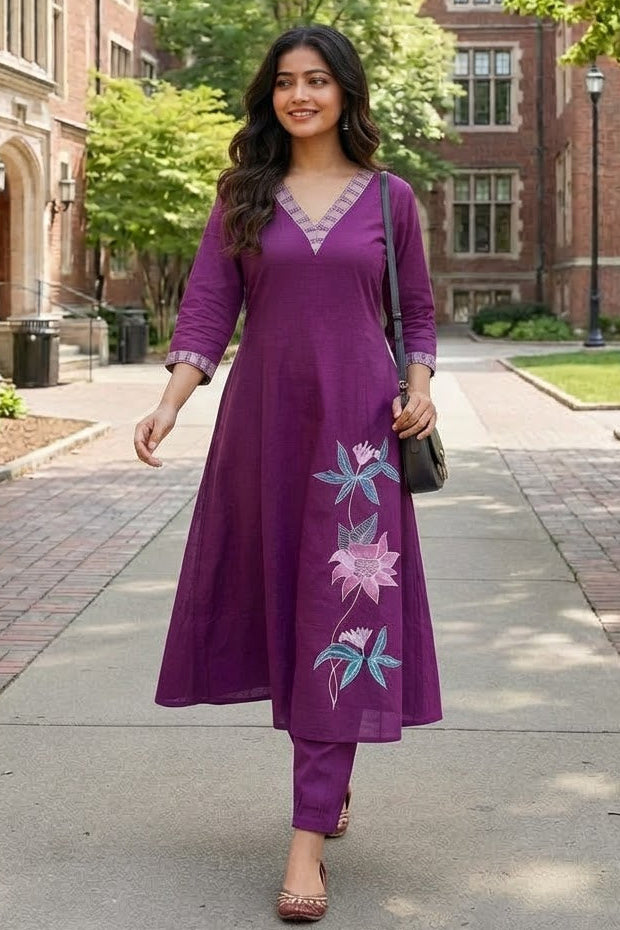 Avika Cotton Kurti Set