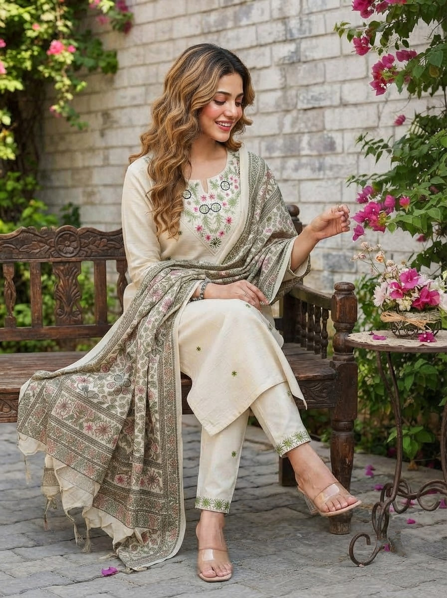Love Letter to Spring Cotton Kurti Set