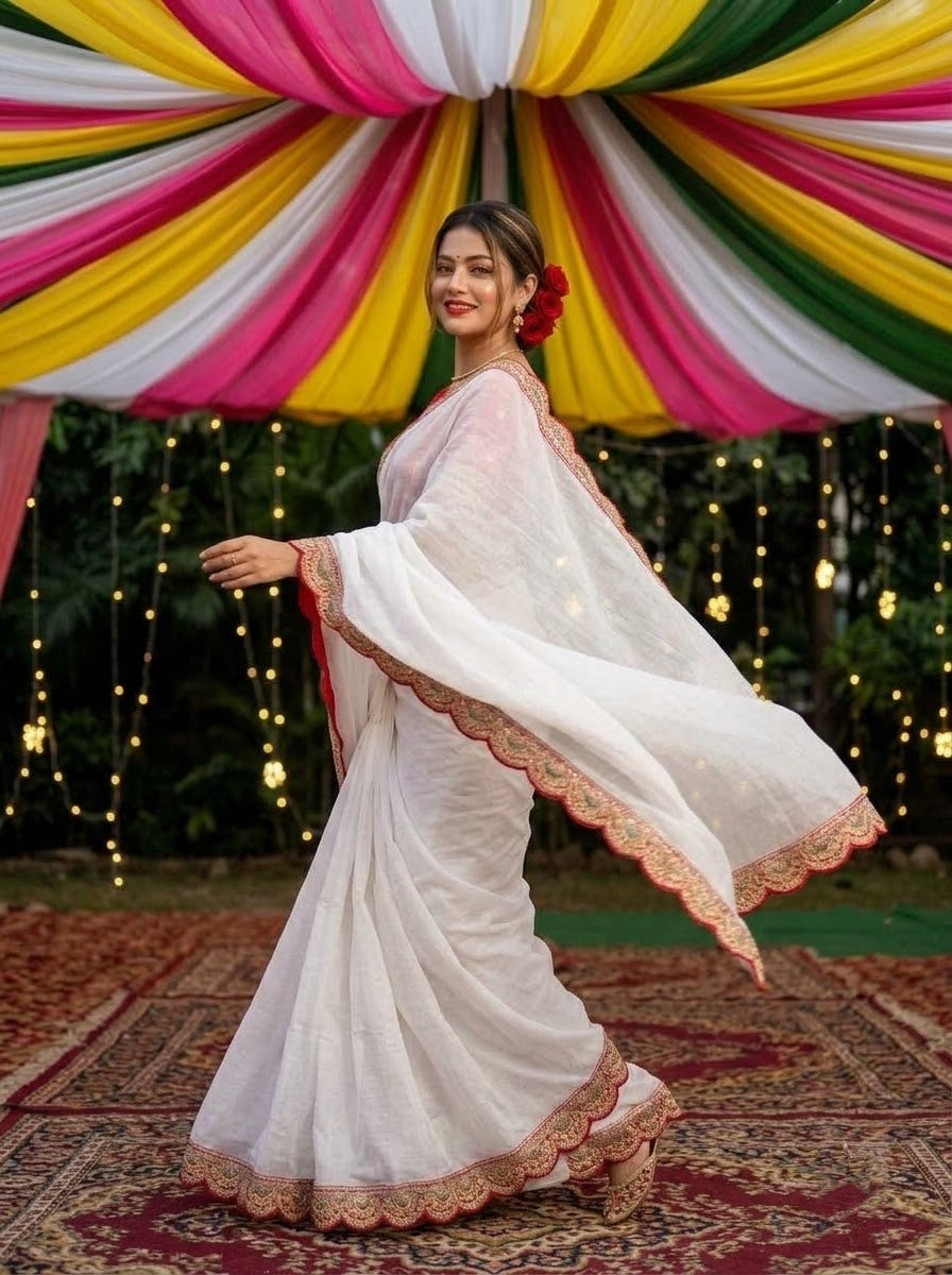 Softly Iconic – Chiffon Silk Saree (Semi)