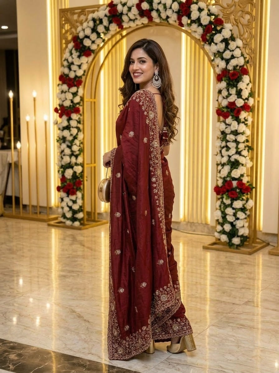 The Dream She Became – Rangoli Silk Saree