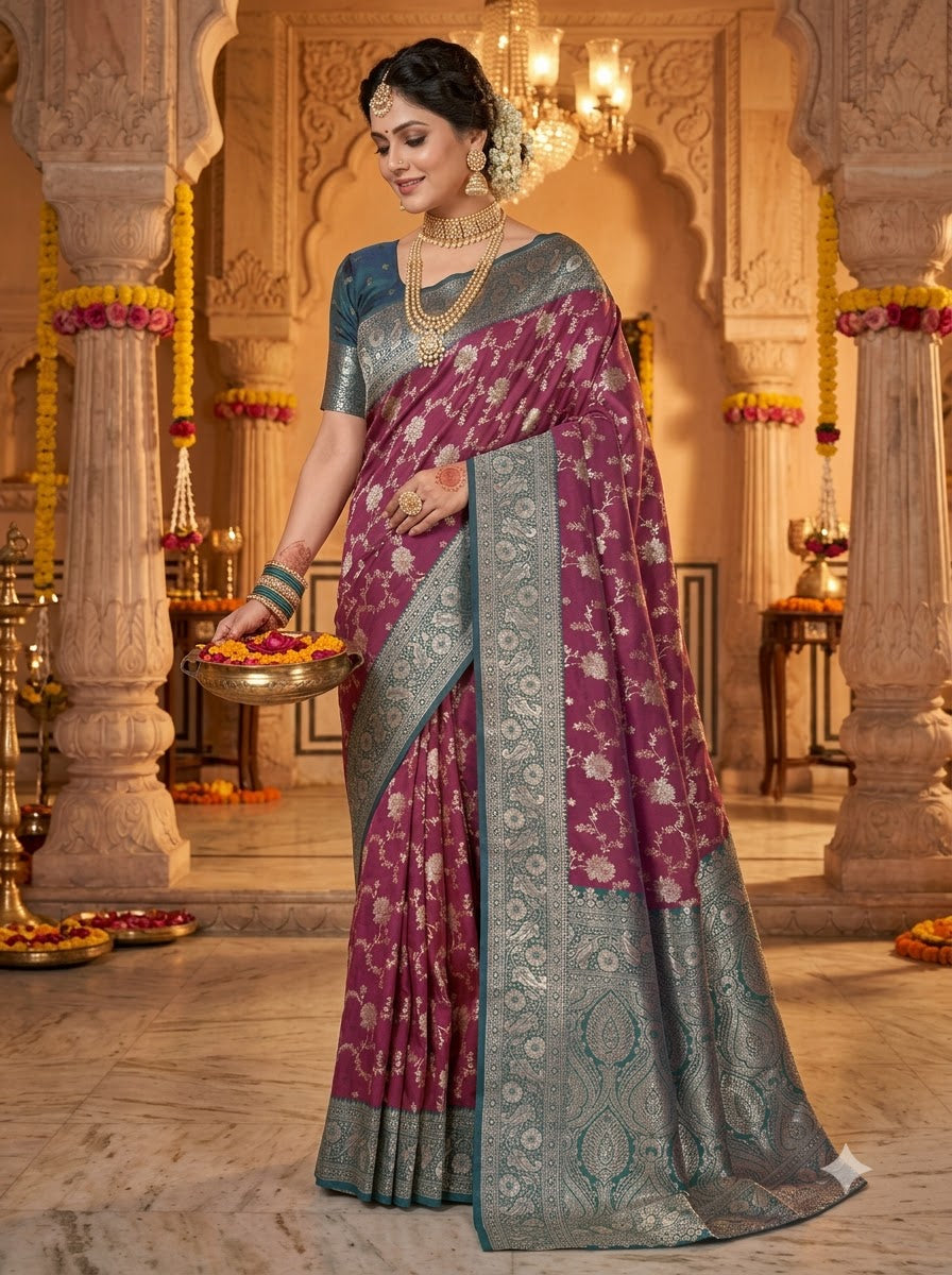 Rajvanshi Designer Banarasi Silk Saree