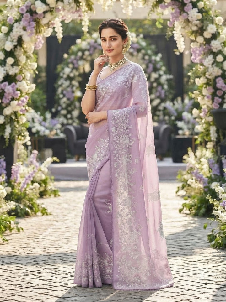 Divine Illumination Chinnon Silk Saree