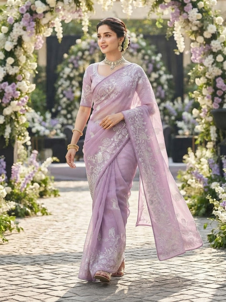 Divine Illumination Chinnon Silk Saree