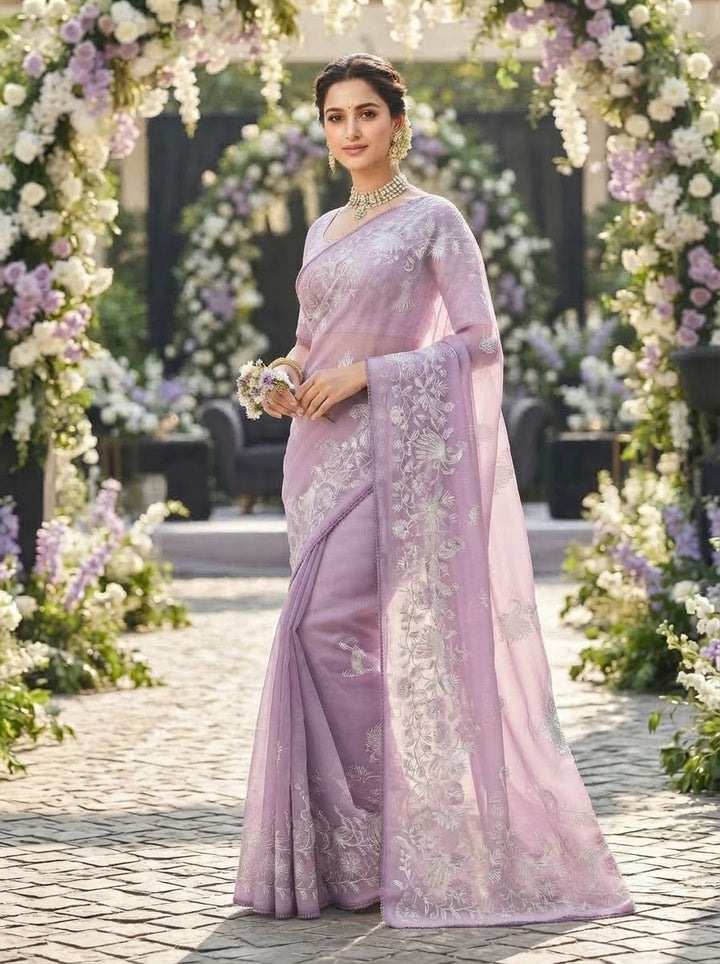 Divine Illumination Chinnon Silk Saree