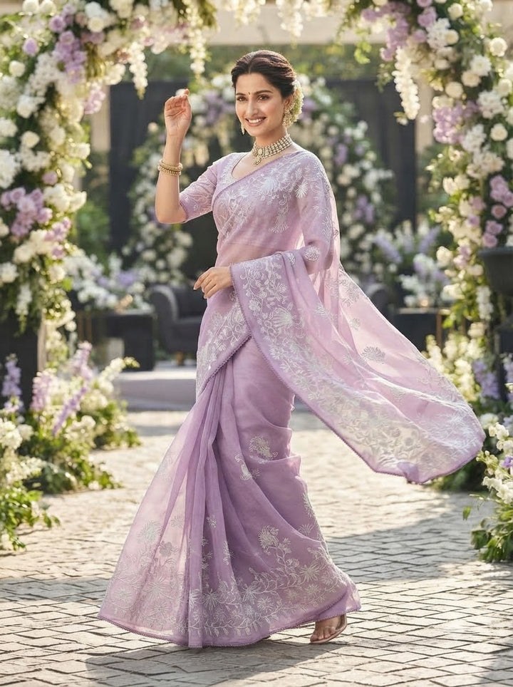 Divine Illumination Chinnon Silk Saree