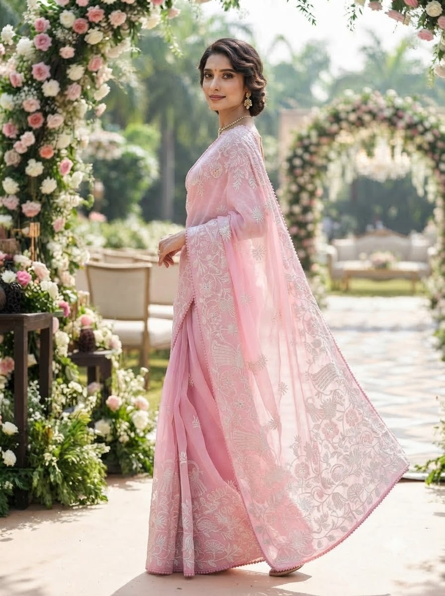 Divine Illumination Chinnon Silk Saree