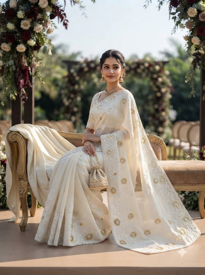 Divine Illumination Chinnon Silk Saree