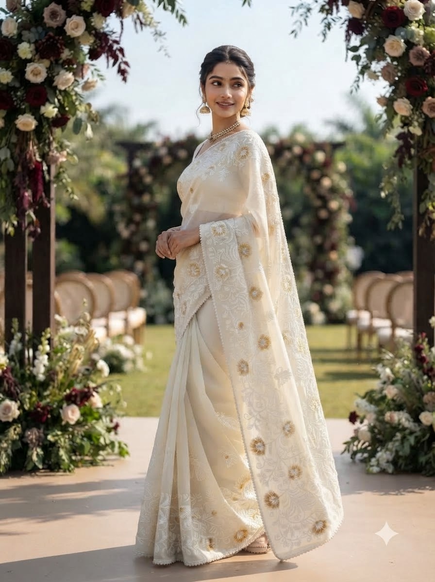 Divine Illumination Chinnon Silk Saree