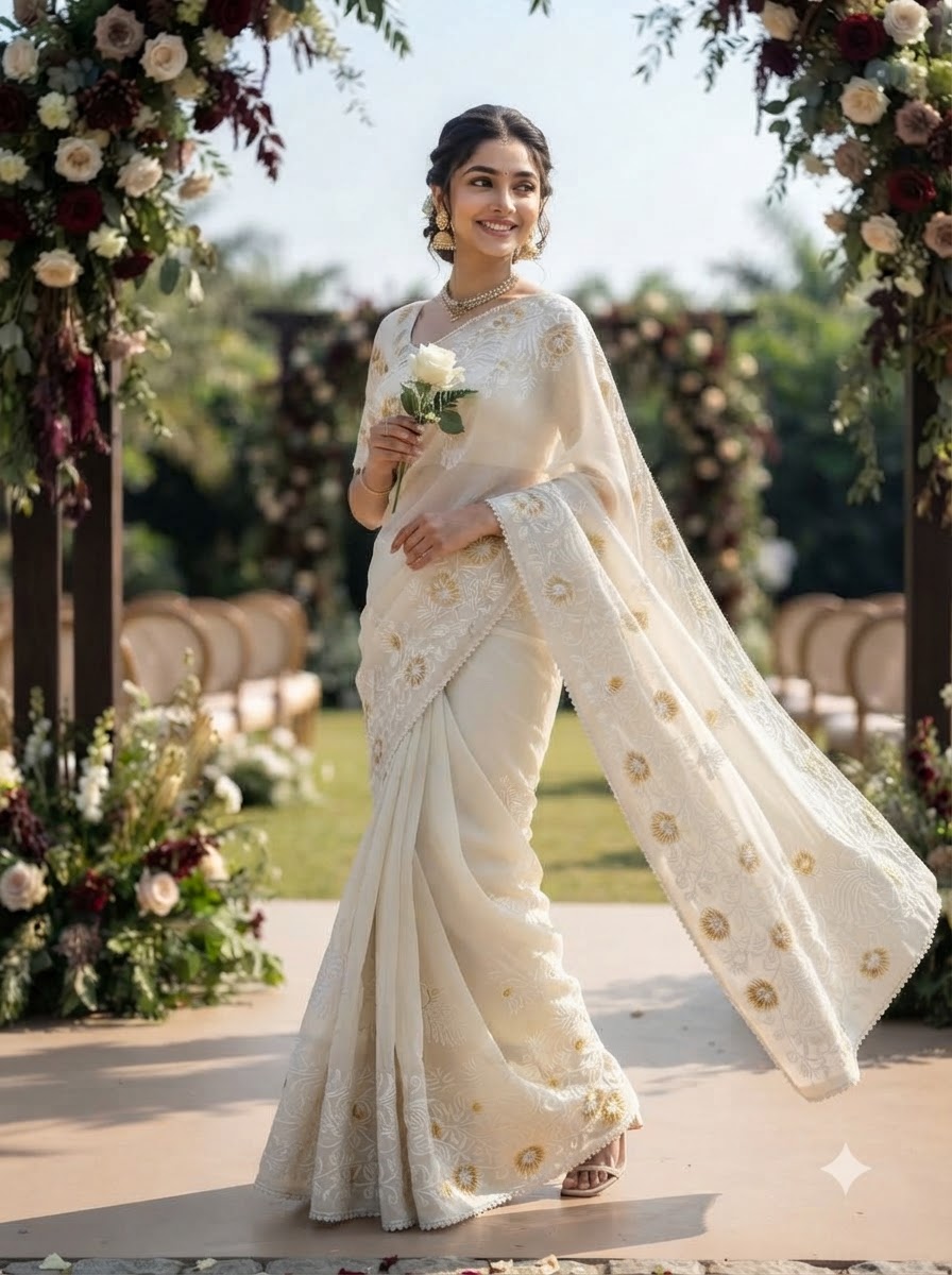 Divine Illumination Chinnon Silk Saree