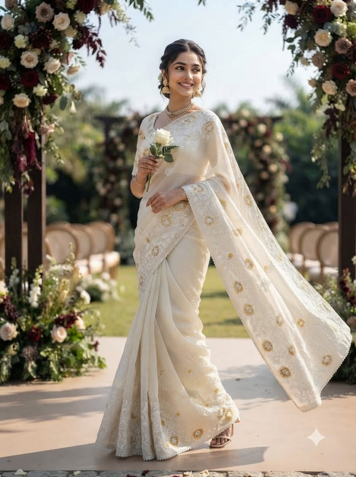 Divine Illumination Chinnon Silk Saree