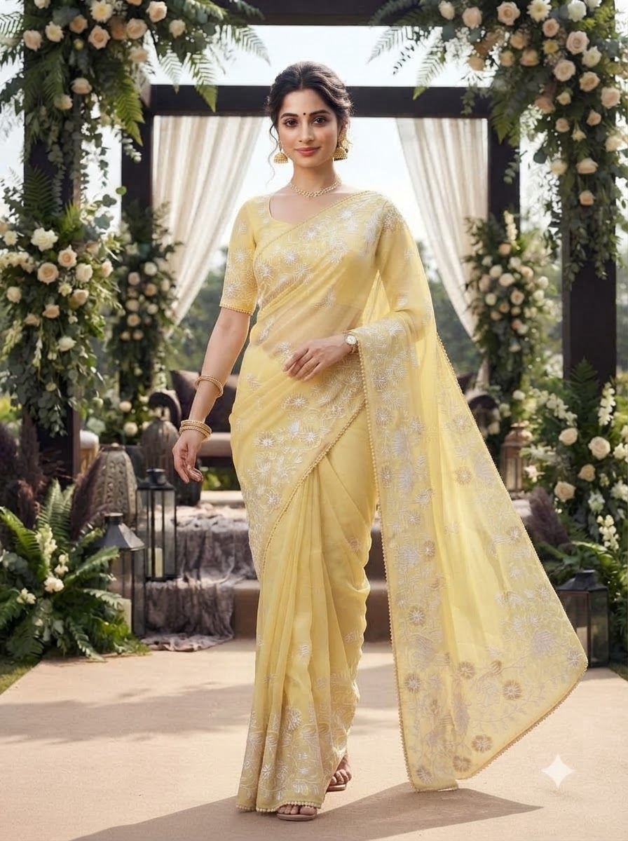 Divine Illumination Chinnon Silk Saree