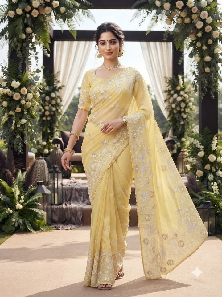 Divine Illumination Chinnon Silk Saree