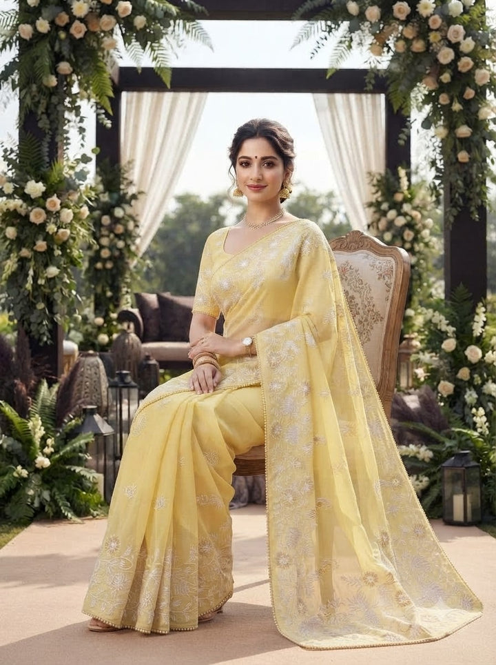 Divine Illumination Chinnon Silk Saree